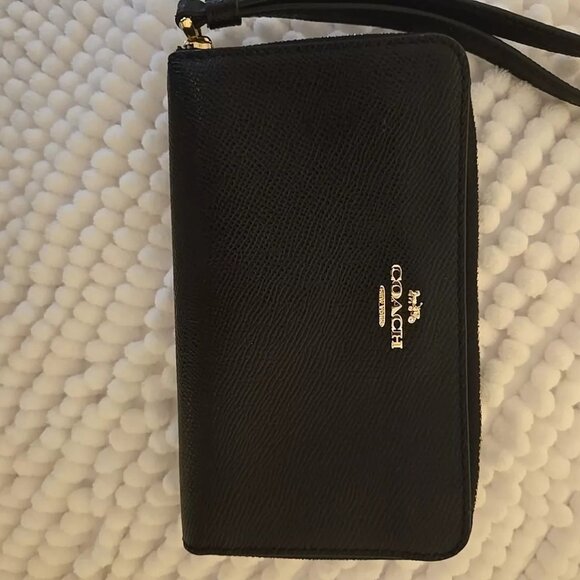 Coach Wristlet Wallet black F58053 - Picture 1 of 16